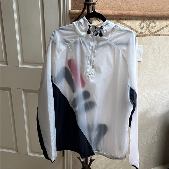 Fila White and Black Men's Hoodie - Picture 1 of 3